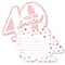 Big Dot of Happiness 40th Pink Rose Gold Birthday - Shaped Fill-In Invitations - Happy Birthday Party Invitation Cards with Envelopes - Set of 12